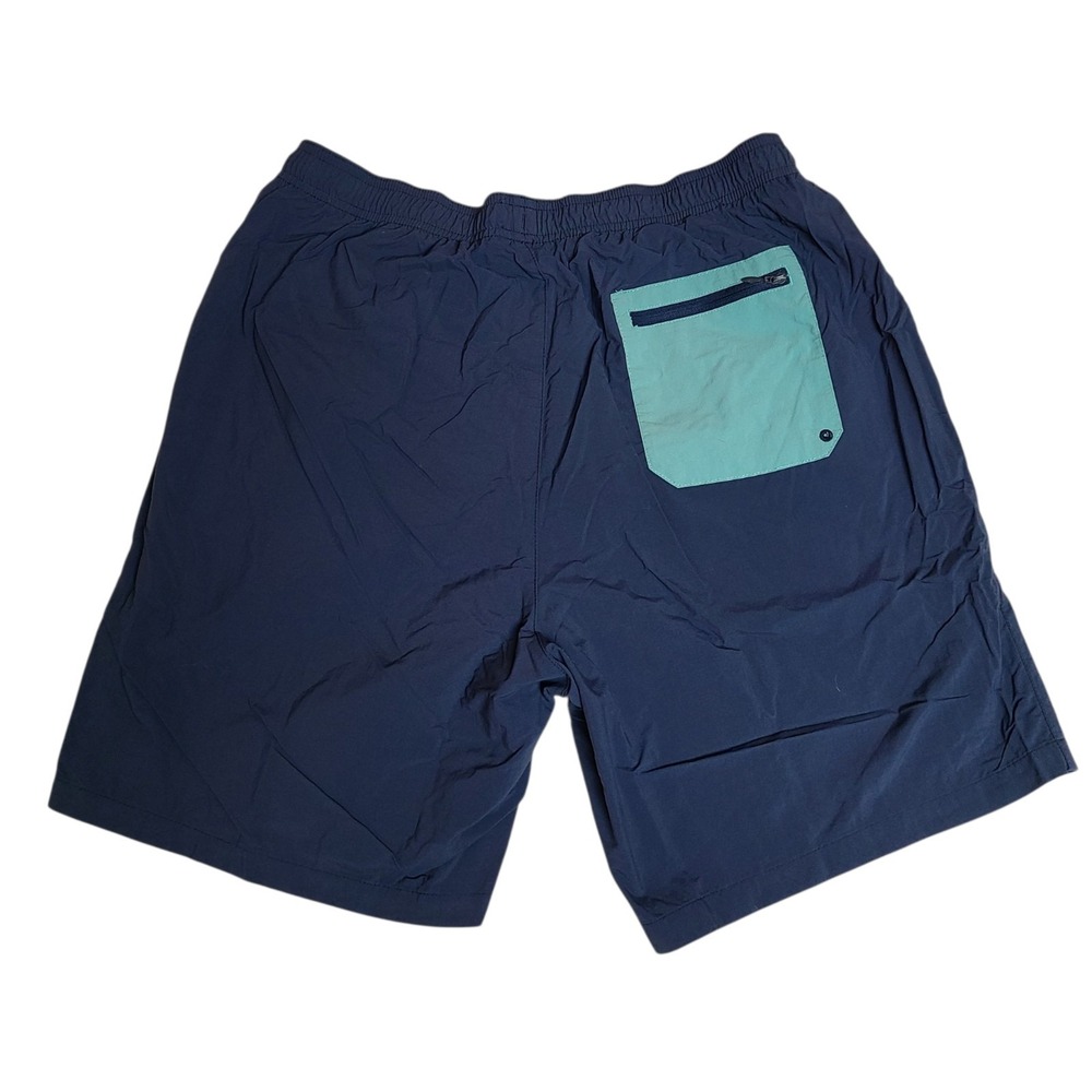 Columbia Blue Roatan Drifter Swim Shorts Surfing Mens Large Inseam 8" Pockets
